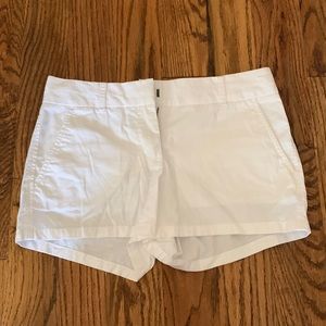 J. Crew white chino shorts